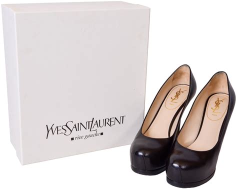 ysl tribtoo 80|SAINT LAURENT Vernigolf Tribtoo 80 Slingback Pumps Nero.